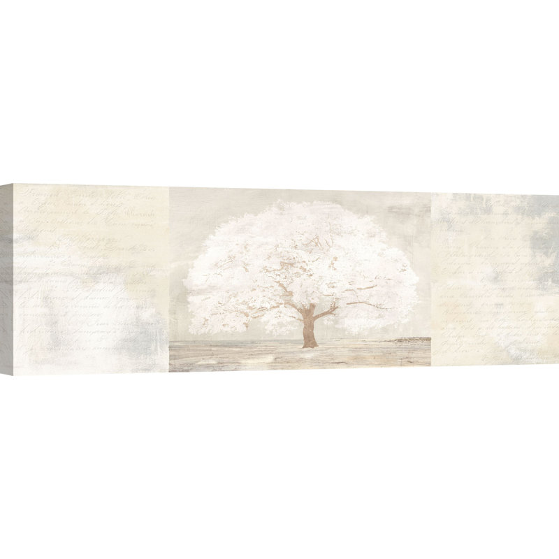 Pale Tree Panel by Alessio Aprile - No Frame Print on Canvas, 40cm H x 120cm W x 4cm D