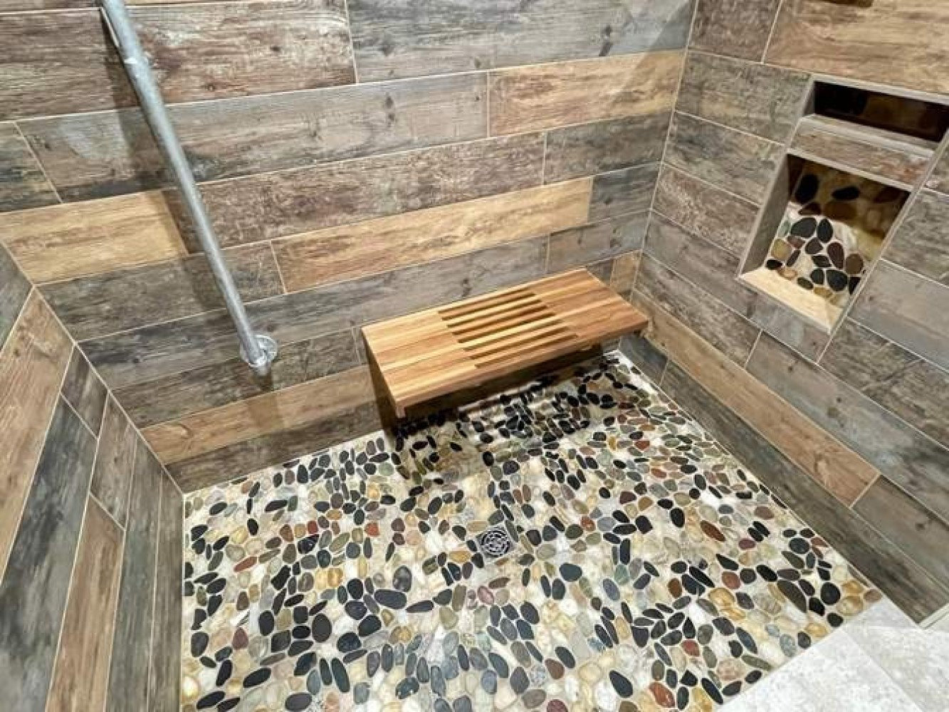 Wayfair teak best sale shower bench