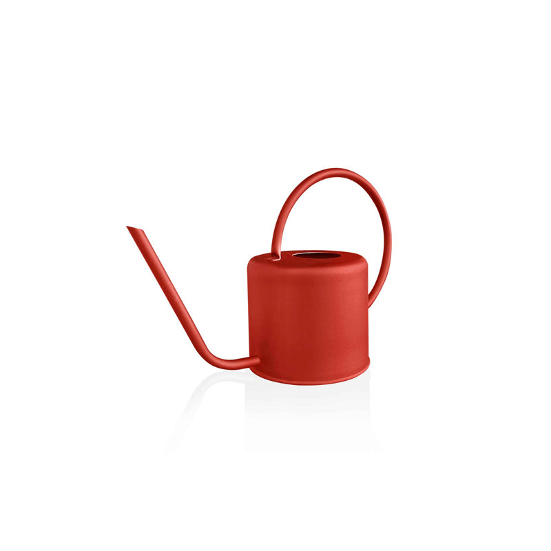 Arrosoir pour plante en métal durable, couleur rouge, 5,1 x 5,1 x 4,7 pouces | Capacité de 1,5 litre (0,4 gallon) | Parfait pour l'intérieur et l'extérieur, design élégant pour le jardinage et l'entretien des plantes
