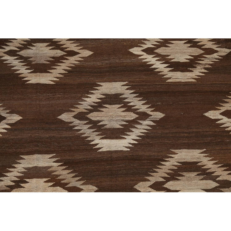 Tapis oriental à teinture naturelle Kilim, Rectangle 4 pi 11 po x 6 pi 7 po