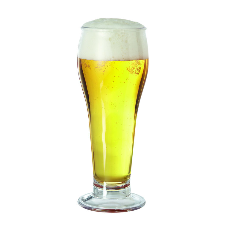 GET Verres à bière Pilsner en plastique robustes et incassables, 22 onces (ensemble de 12)