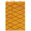 Tapis de zone en laine jaune/noir 3 pi 6 po x 5 pi 3 po one-of-kind-noué la main Ilfracombe