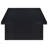 Maxy Rectangular Coffee Table With Slab-Style Base, Black Wood 54 Inch