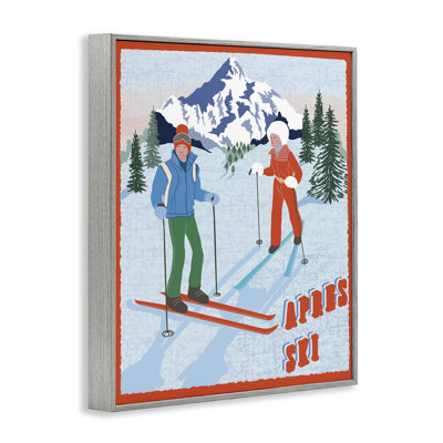 Apres Ski Winter Giclee Art, design par Jo Reid