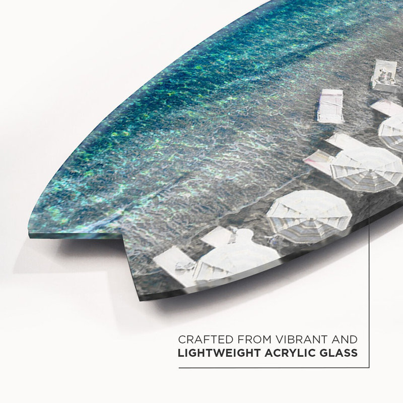 Al Mare Grays Decorative Acrylic Skimboard by Oliver Gal