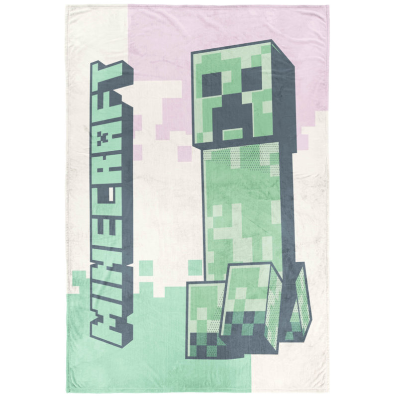 Minecraft Desert Creeper 46 X 60 Throw
