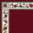 Alminus Symphony Brick Floral Area Rug-1327740201