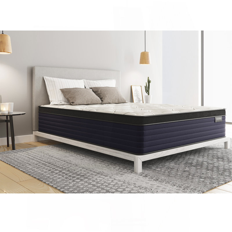 Pressure Relief Memory Foam With Luxurious Euro-Top 14" - Firm Feel , Greenguard Gold Certified Label Ready, California King