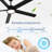 66 Inch Aluminium Blade Ceiling Fans With Lights And Remote