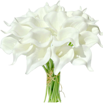 20pcs Artificial Real Touch Calla Lily Flower Arrangement
