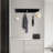 Nicaela Wall Mounted Coat Rack LED Wall Sconce with Hooks