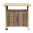 Outdoor Wicker Bar Cart, Patio Wine Serving Cart w/Wheels-1080029611