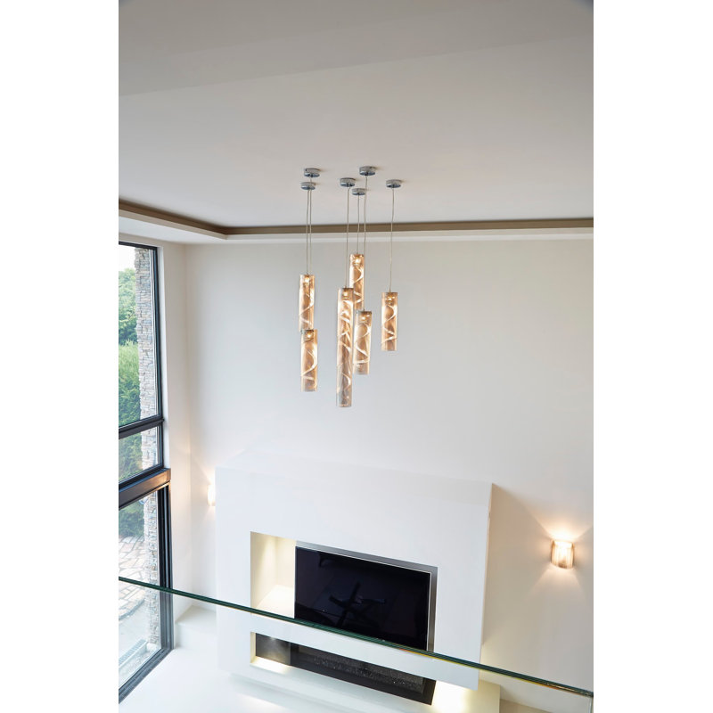 Luminaire suspendu cylindrique à 1 lumière Spiral