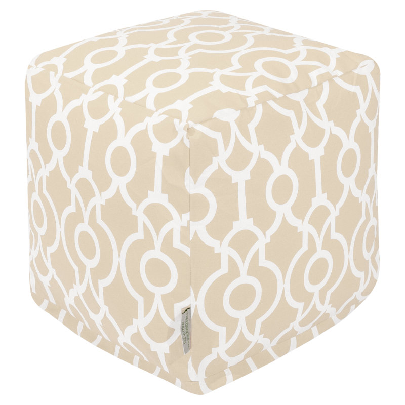 Repose-pieds d'extérieur avec coussin Montalvo, Sable