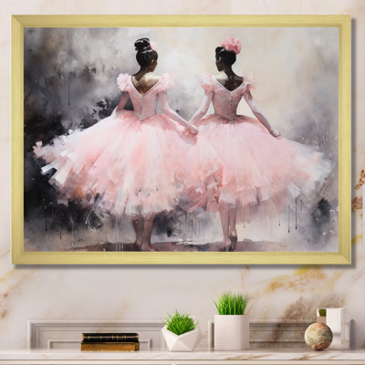 Pink Ballet Dance I, reproduction sur toile