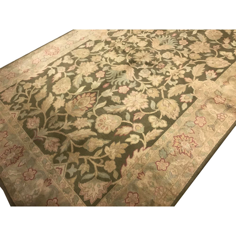 Tapis brun de haute qualité noué à la main