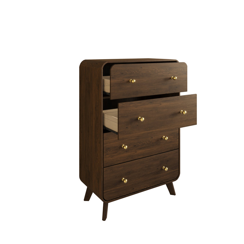 Commode 4 tiroirs , Brun