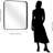 Black Bathroom Mirror, 30"X36" Rectangular Mirror With Deep Metal Frame, Rounded Corner, Tempered Glass, Mirror For Wall, Oversink, Bedroom, Installed Vertically/Horizontally, Crystal-Clear-1015141038
