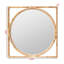 Miroir mural rond en rotin naturel Tavin