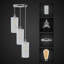 Feguens 3 - Light White Cluster Pendant