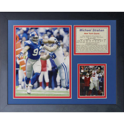Souvenirs encadrée michael strahan
