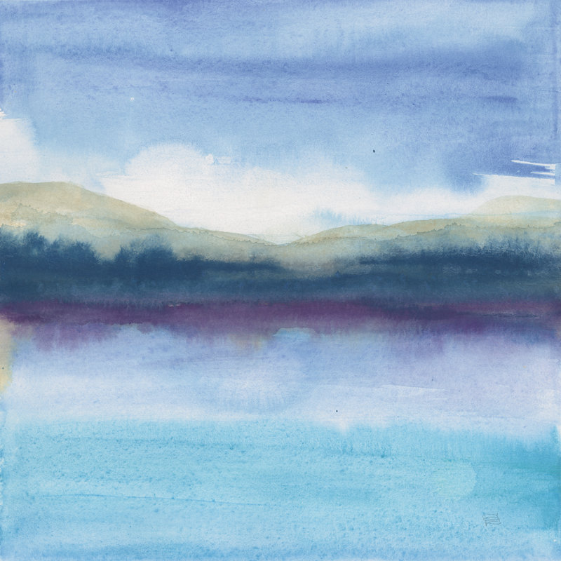 Violet Reflection II Crop by Chris Paschke - Wrapped Canvas Art Prints, 46cm H x 30cm W x 3.8cm D