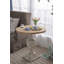 Table ronde en bois antique 30 po x 31 po