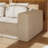 3 Seater Fabric Reception Sofa With 3 Pillows