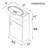 Mikaelah 17 " W Wall Mounted 1 Single Vanity Bathroom Vanity With Ceramic Top-687257634