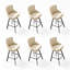 Chaises blanches à dossier plein (paquet de 6)-892372939-892372980-892372983