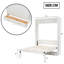 Lit escamotable double beige - Lit escamotable peu encombrant avec 2 tiroirs de rangement et armoire intégrée