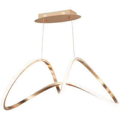 Luminaire suspendu géométrique à 1 lumière Kayelani