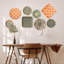 Handmade Boho Abstract Wall Decor on Wicker