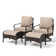 Swivel Patio Chair With Cushions And Ottoman