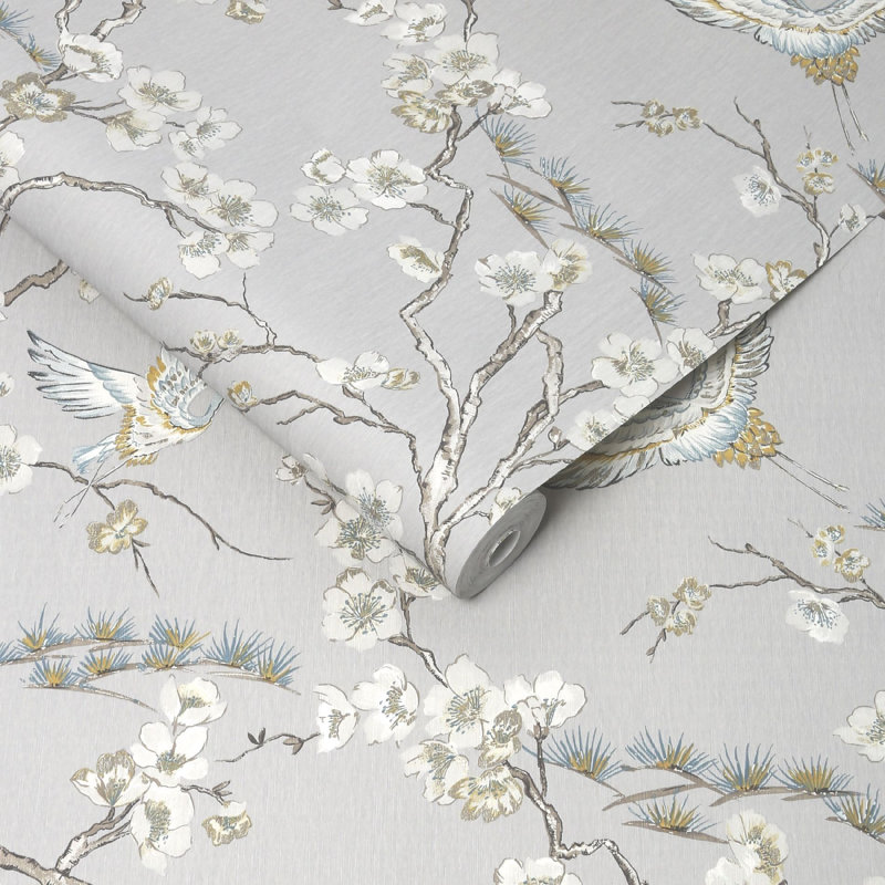 Art Deco 10m x 52cm Metallic Finish Matte Wallpaper Roll