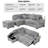 Shanet 87.4'' Velvet Sleeper Sofa-525425734