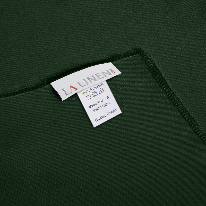 Wayfair Basics® Fisher Solid Color Square Tablecloth, Hunter Green, 58" Square