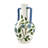 7.1x7.1x12.8" Floral Amphora Ceramic Vase