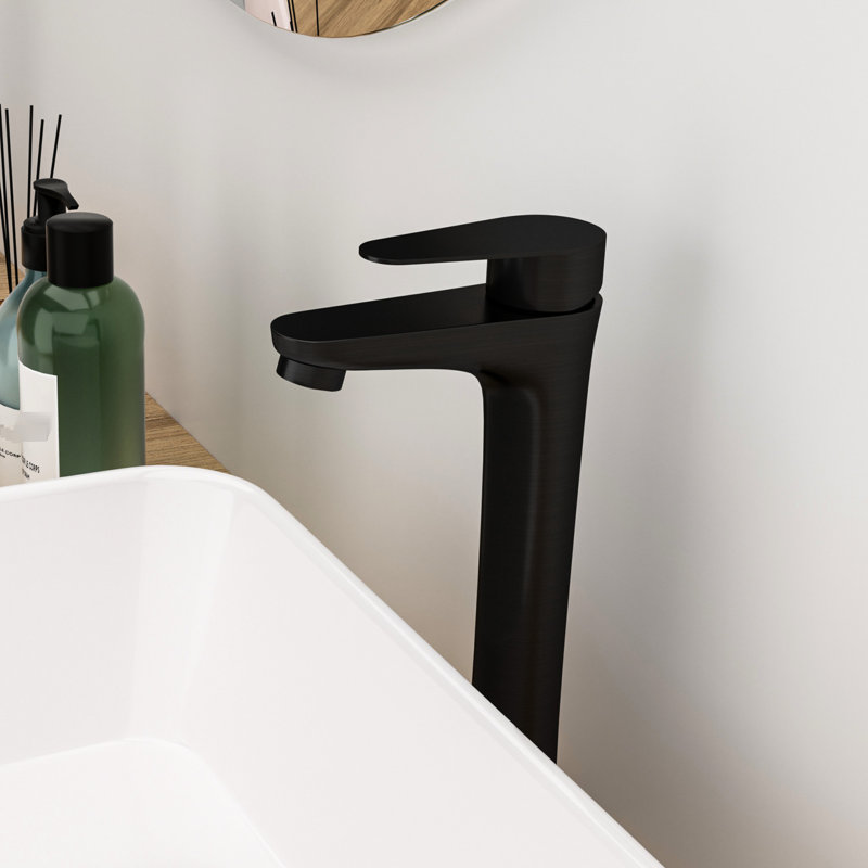 Build Single Hole Oil - Rubbed Bronze Sink Faucet For Bathroom, Featuring Drip And Long Lifespan Ceramic Valve Handle Vessel 1 Countertop Sinks, With Easy Installation
