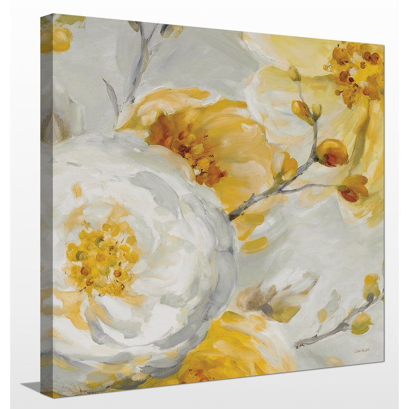 « soleil ii », reproduction de peinture à l’acrylique sur toile tendue, H 36 po x l 36 po x P 1,5 po