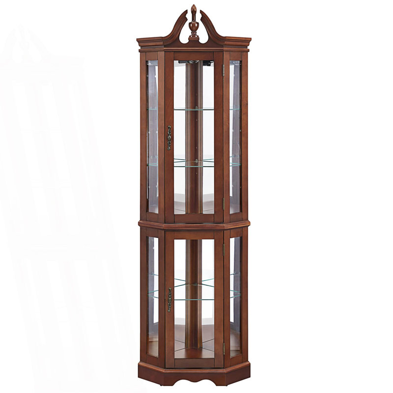 Vitrine de coin, vitrine (ampoule E26 non incluse), vestibule