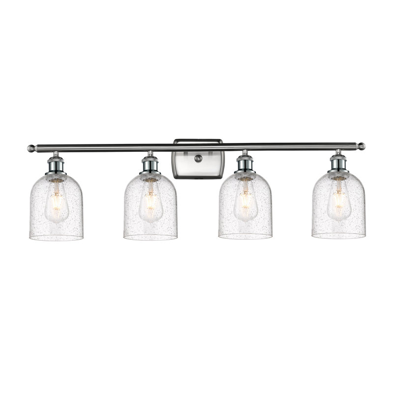 Anacaren 4 - Light Dimmable Vanity Light, Seedy, Brushed Satin Nickel