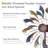 Winon 7' Weather-Resistant Abstract Pinwheel Iron Wind Spinner