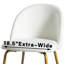 Chaise d'appoint rembourrée H 30 po Eileen-1803636002-1803636001