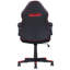 Fauteuil de jeu ergonomique réglable en similicuir, bureau d'ordinateur / chaise de bureau, noir / rouge