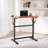 Drafting Table, Adjustable 0°–90° Tilt Drawing Desk, Portable Artist Table with Black H-Frame and Brown Desktop, Wooden Painting Desk Craft Workstation for Reading, Writing, Crafting, Meeting