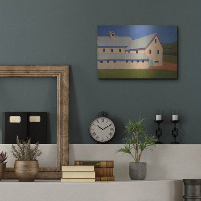 'Dairy Farm' by Carol Young Metal Wall Art, 16" x 12"