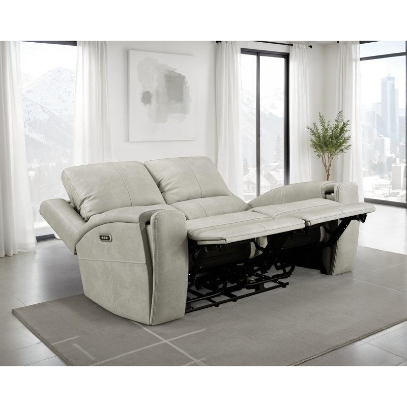 Causeuse inclinable électrique Brickston Triple - gris, Gris