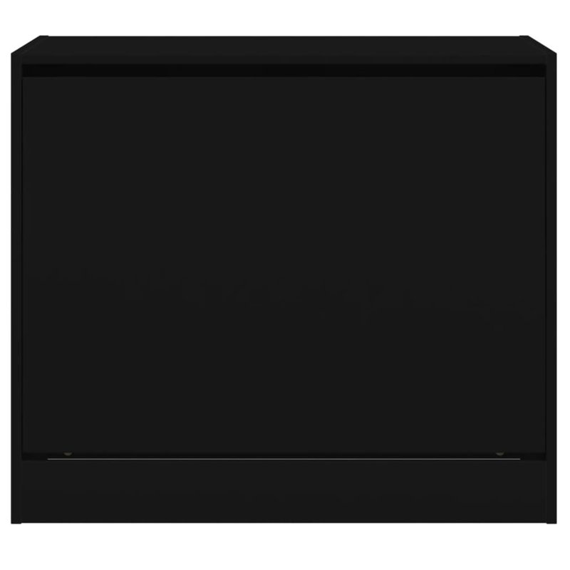 9 Pair Shoe Storage Cabinet, Black