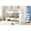 Lit superposé double au-dessus de double avec gigogne et escalier Jaleil-880914551